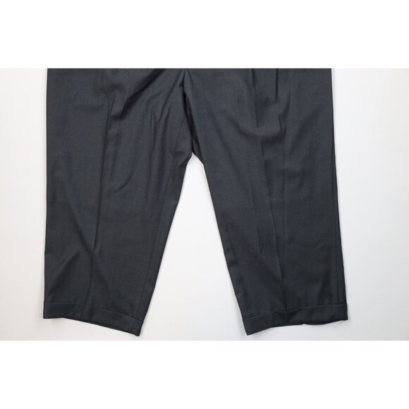 Caravelli Mens Size 54R Super 150s 3 Piece Suit Wedding Gray Pants 48x27 - Picture 13 of 16